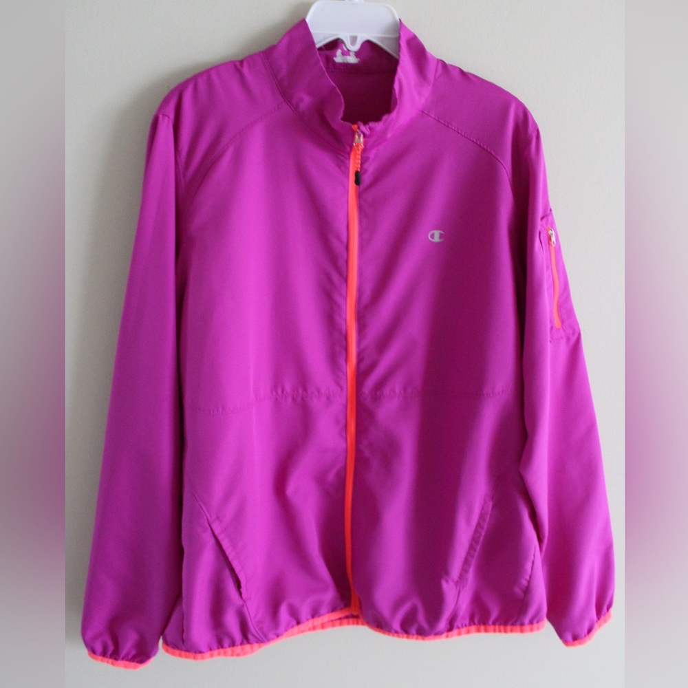 Champion Purple Windbreaker Jacket XL
